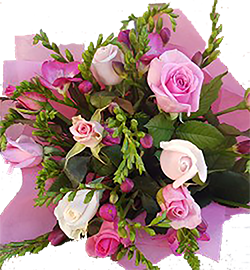 Fragrant Roses Freesias from Flower Biz Christchurch